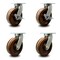 Service Caster 12 Inch Heavy Duty High Temp Phenolic Caster Swivel Locks 2 Brakes SCC, 4PK SCC-KP92S1230-PHRHT-SLB-BSL-2-BSL-2 - alternate 1